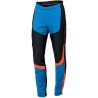 разминочные брюки Sportful Apex Evo WS Training Pant сине-чёрные с оранжевыми вставками